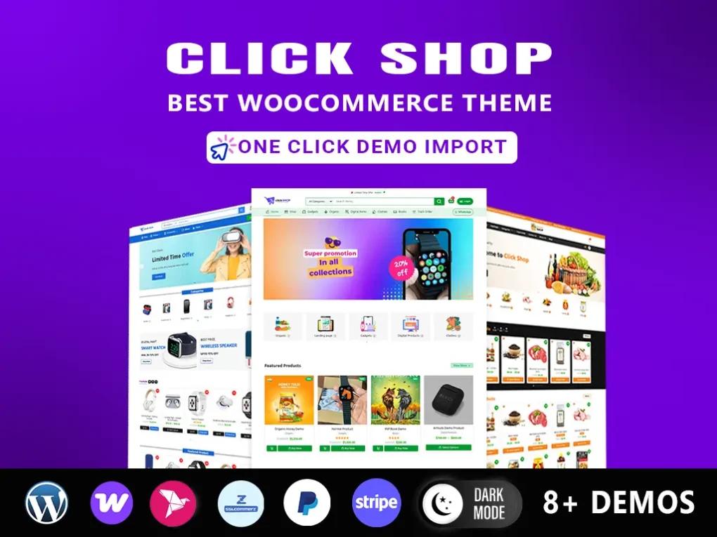 Shop – Ecommerce WordPress Theme & Product Type Landing Page